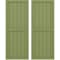 Ekena Millwork Americraft 6-Board Exterior Wood 2 Equal Panel Framed Board-n-Batten Shutters, ARW101BF621X75MGH, PR ARW101BF621X75MGH - alternate 1